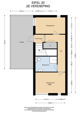 Floorplan - Eifel 20, 6162 KC Geleen